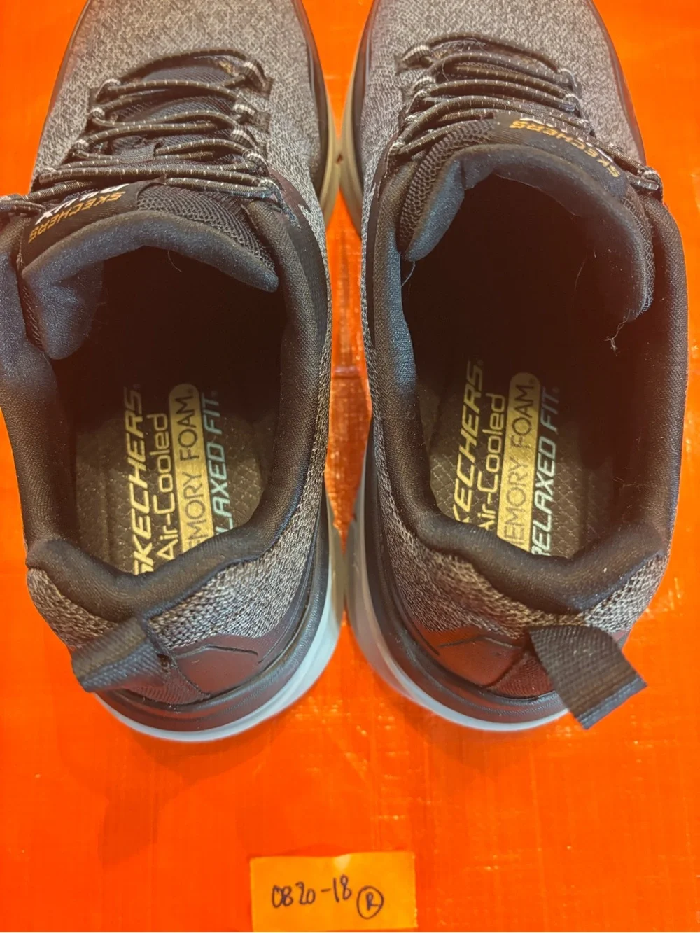 Skechers D'LUX Walker Men's Charcoal and Black Athletic Sneakers